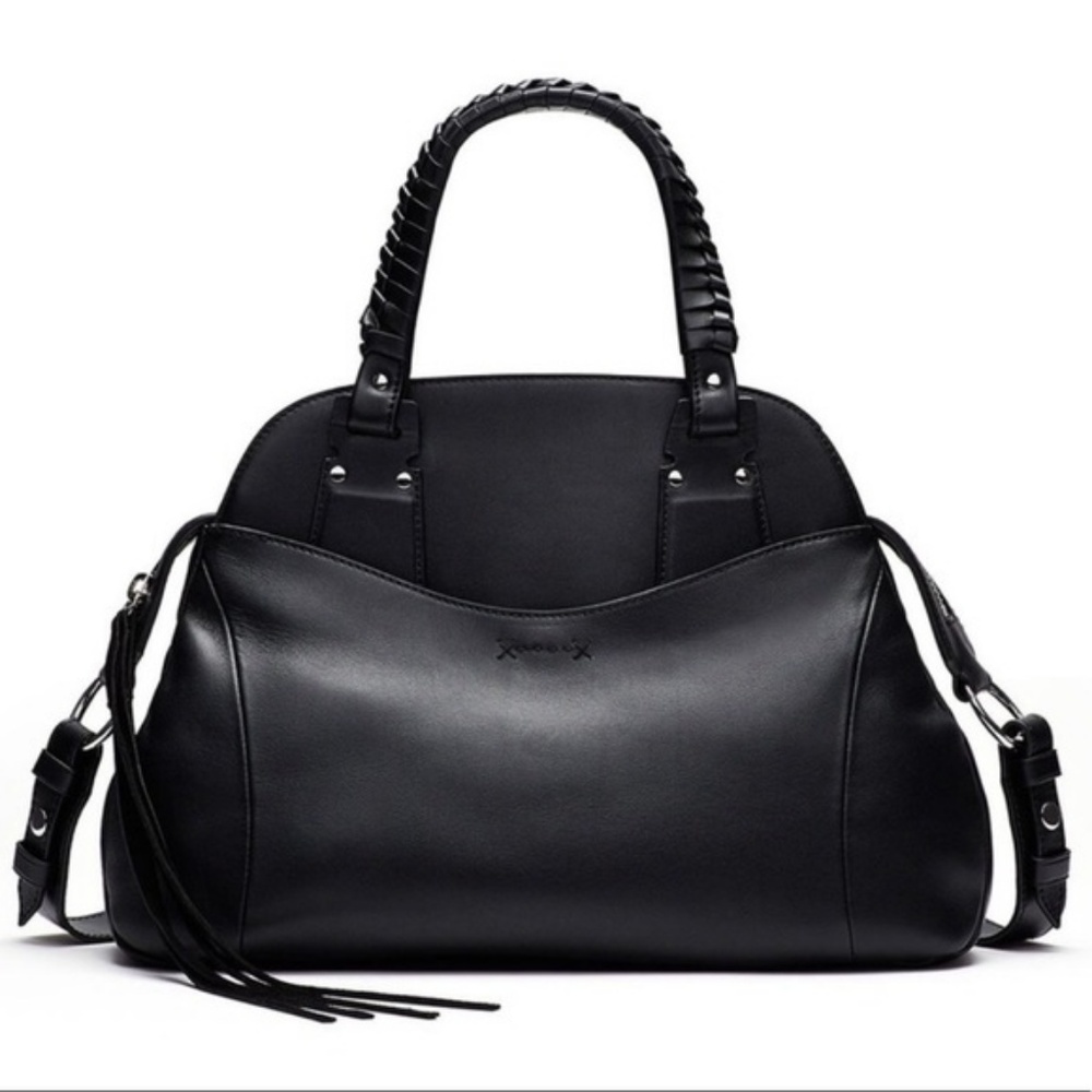 Elizabeth and James Trapeze Leather Satchel